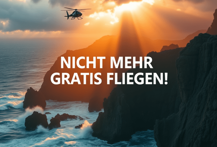 Hubschrauber im Einsatz kosten Geld