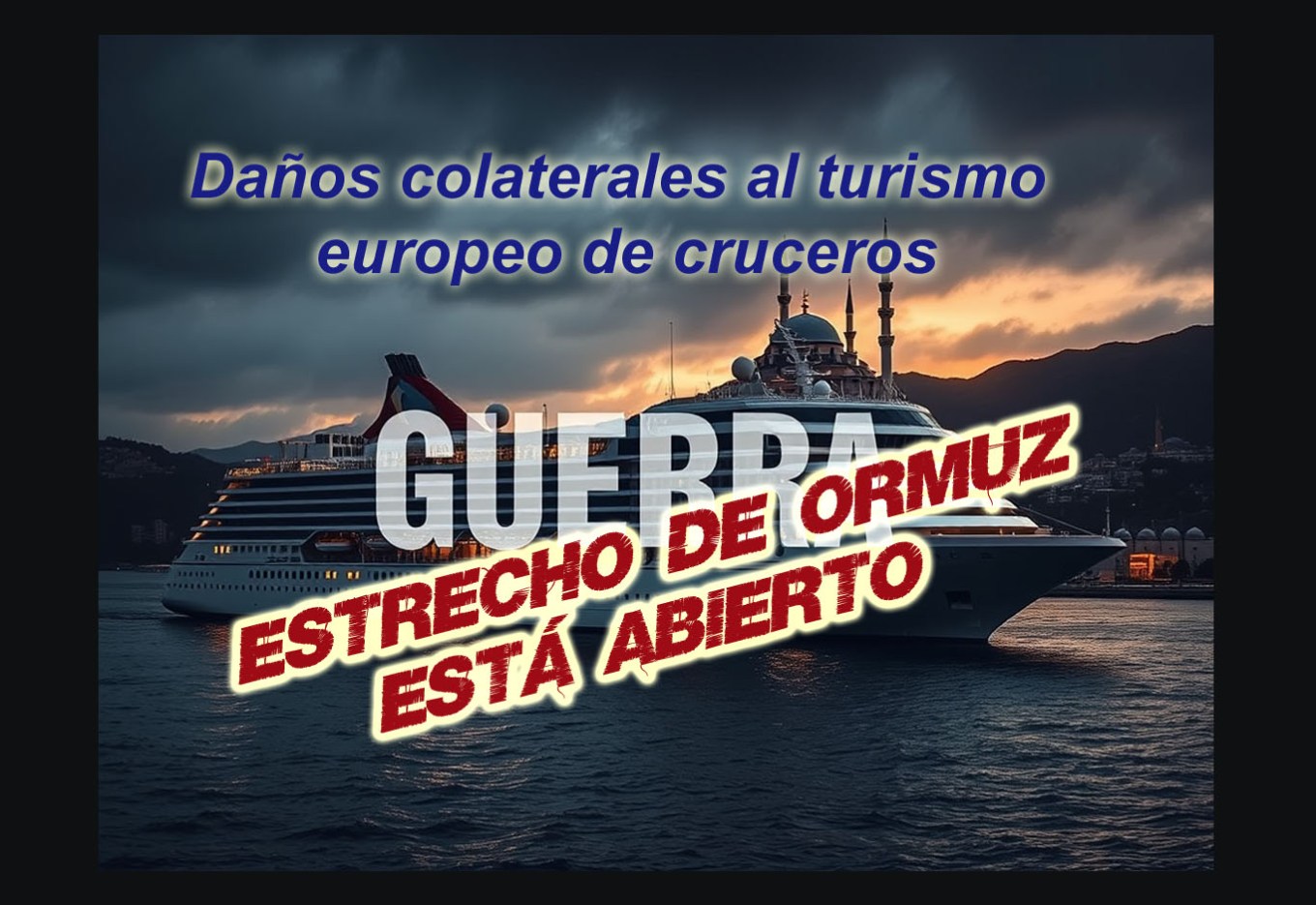 Crisis persistente para el turismo en Oriente Medio: cancelaciones de cruceros escasas. Acciones se mantienen&nbsp;estables.