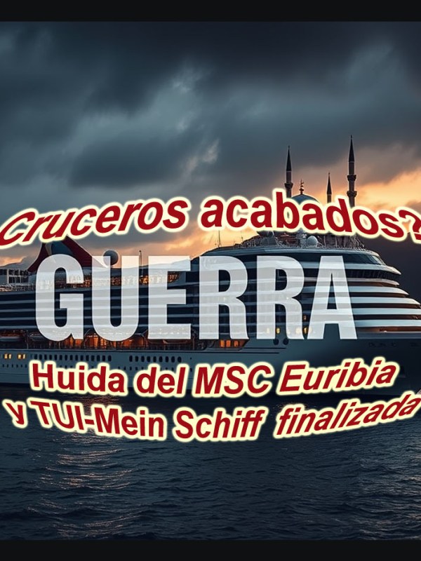 La huida de Oriente Medio ha terminado. Los dos  cruceros Mein Schiff 4+5 se dirigen a Ciudad del Cabo. MSC Euribia finalmente atravesará el Canal de&nbsp;Suez.