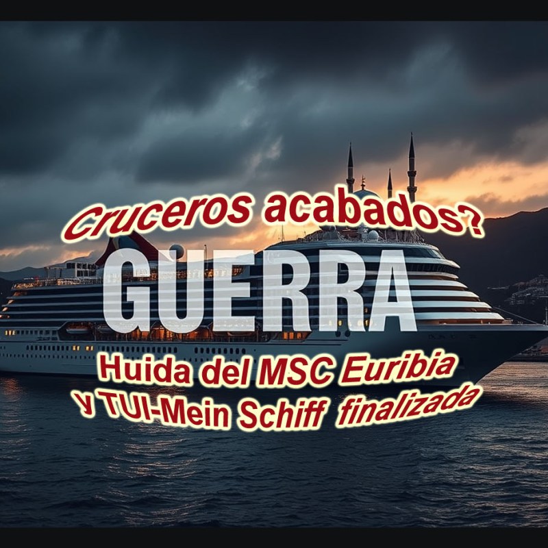 La huida de Oriente Medio ha terminado. Los dos  cruceros Mein Schiff 4+5 se dirigen a Ciudad del Cabo. MSC Euribia finalmente atravesará el Canal de&nbsp;Suez.